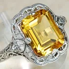 Topaz Optional Sapphire Zircon Yellow Topaz Amethyst Ring