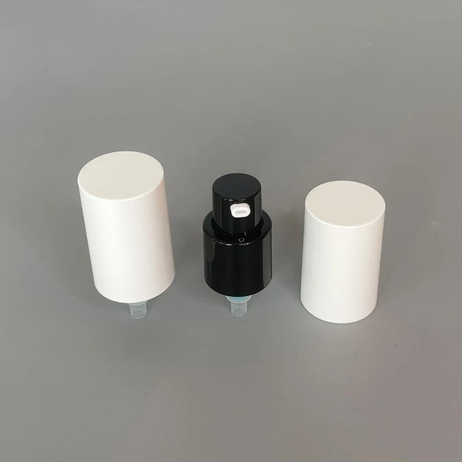 415 cosmetic treatment pump 18mm external spring emulsion pump 18mm cosmetic black pump head425-28