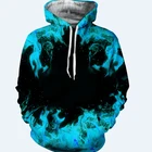 Printing 3d Print Hoodie Custom Men Hip Hop Clothing 3D Flame Printing Hooded Sport Sweatshirt Men's Hoodies