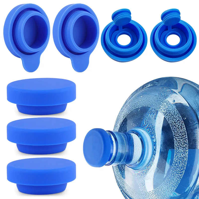 Pack of 3 Silicone No Spill Top Lid Cover fits 55mm Bottles 5 Gallon Water Jug Reusable Replacement Cap The Jug Plug 