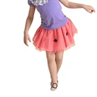 new summer clothing child girls red chiffon mini skirt