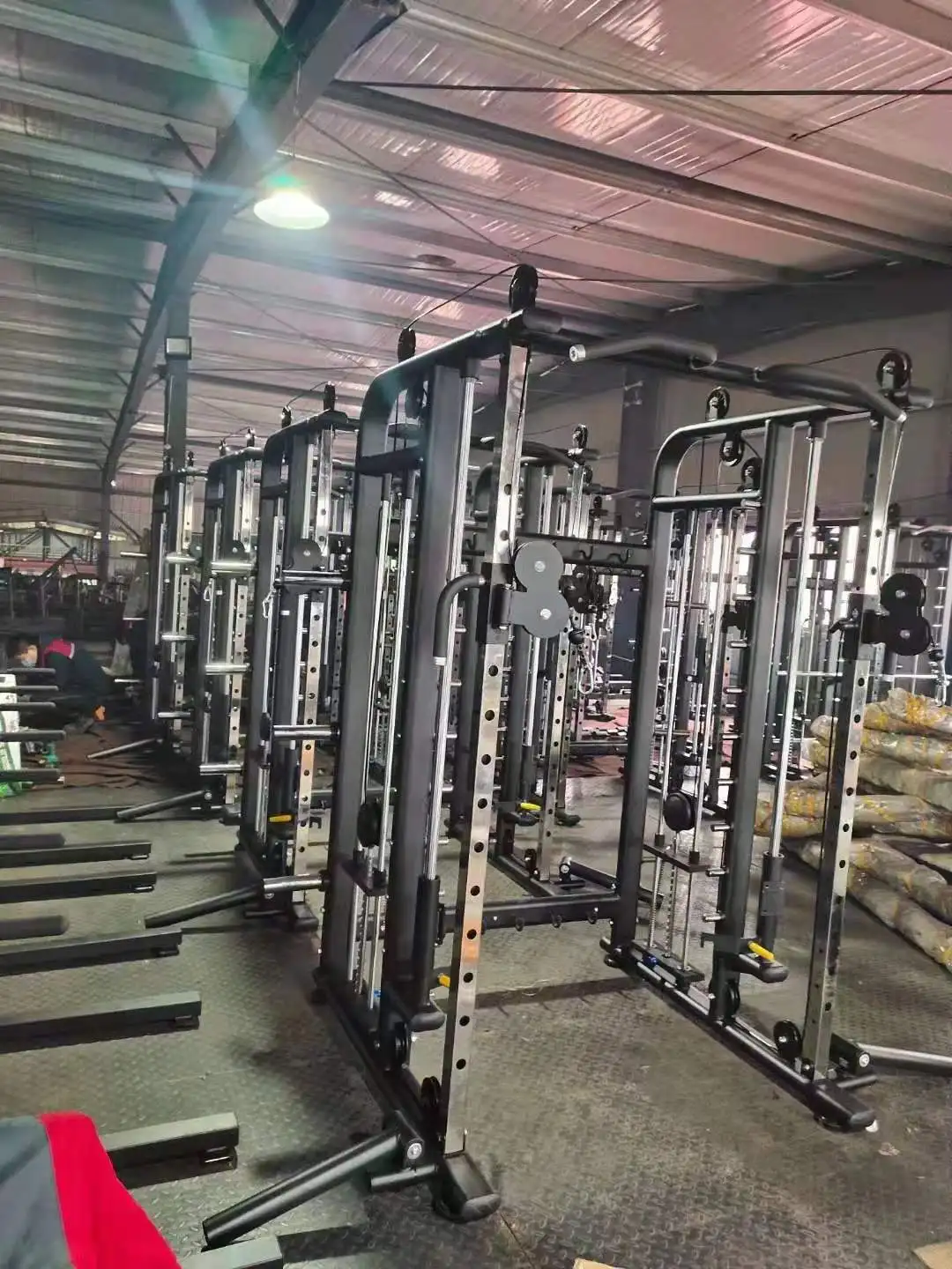 Xinrui Commercial Gym Trainer Machine XRN1001 Multi-Functional Smith Machine with Weight Stack for Bodybuilding