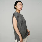Fashion Sheer Cashmere Custom Fashion 100% Cashmere Women Thin Short Sleeve Summer Lightweight Sheer
