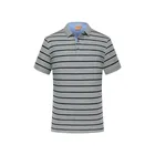 Polo High Quality Wholesale Slim Men's Copper Ammonia Bead Polo Shirt Striped Golf Polo Blank T-shirt