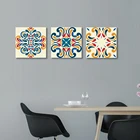Floral Wall Art 3 3 Pcs/set Printed Canvas Art Set Fabric Wall Art Set - Floral Pattern I