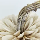 Craft Pumpkin SYART Fall Harvest Decor Handmade White Natural Woodcurl Craft Form Pumpkin