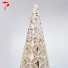 Table Decoration Glass Tree Vintage Mercury Color Changing LED Glass Christmas Tree Table Decoration