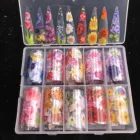 Nail Decoration XueQun Daisy Brand Designer Logo Foil For Nail Art Decoration Hot Transfer Nail Foil