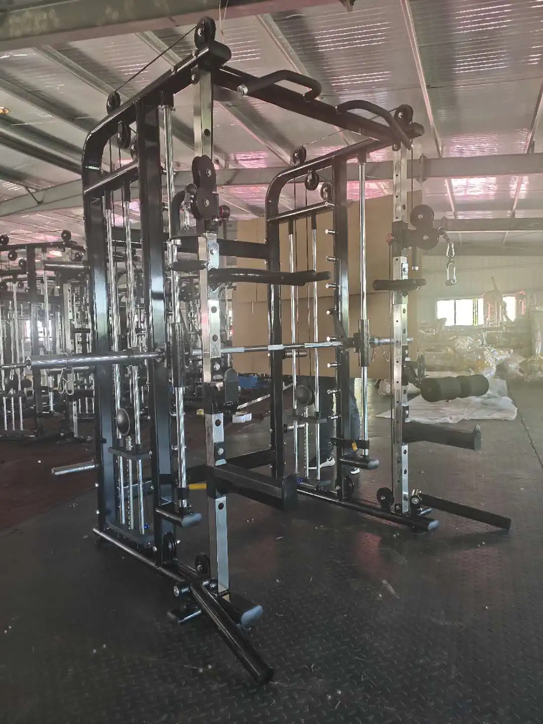 Xinrui Commercial Gym Trainer Machine XRN1001 Multi-Functional Smith Machine with Weight Stack for Bodybuilding
