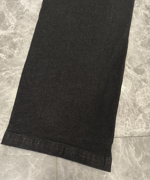 product custom man selvedge straight jeans manufacturer customise 100 cotton 155 oz jet black summer woven denim jeans factories-5