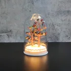 Home Decor Gift Crystal Amethyst Tree Wire Wrapped Chakra Tree With LED