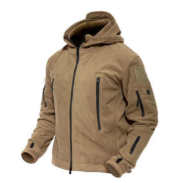 Clothing Manufacturer Custom Winter Fleece Thermal Workwear Hiking Fishing Jacket ,100%Polyester  Combat Tactical Jacket Coat