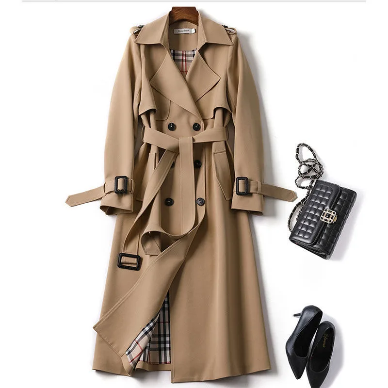 Droma New Korean Mid-length Trench Coat 