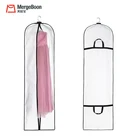 Wedding Suit Cover Long Wedding Dress Non Woven Eco Friendly Custom Suit Garment Dress Cover Bag With Logo