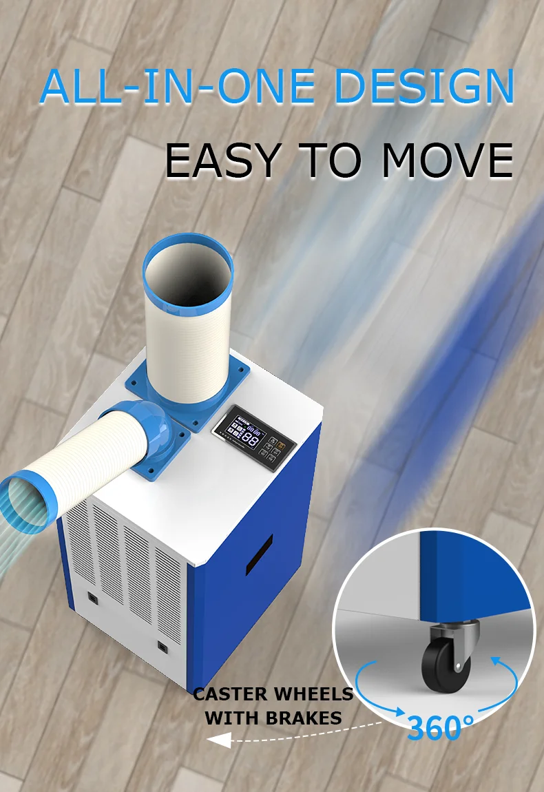 Industrial Mobile Air Conditioner for Workshops, Multi-Refrigerant - detail 16