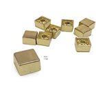 Garment High Quality Garment Accessories Hat Hot Sell Logo Size Custom Bag Jeans Small Golden Cube Alloy Brass Metal Decorative Rivets