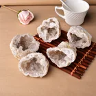 Agate Stones Natural Quartz Agate Geode Cutting Crystals Cluster Healing Stones For Home Decoration