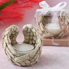 Angel Wings Angel 2 1/2 Inch Guardian Angel Wings Design Tea Light Candle Holder