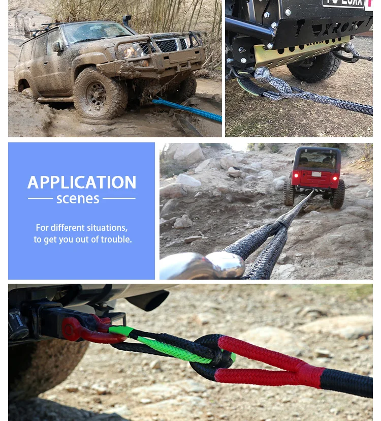 Winch Recovery Tow Rope for Vehicle Towing Tools manufacture