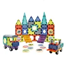 Diy Toy Magnetic 75pcs Diy Educational Plastic Block Toy Set ABS Magnetic Blocks For Kids