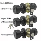 Lock Door Knob Door Lock Cheapest Stainless Steel Entry Privacy Passage Lock Mortise Door Knob Key Lock