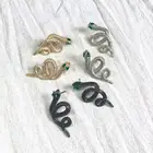 Earrings Fashion Style Bulk Wholesale Snake Luxury Handmade Zircon Statement Jewelry Earrings