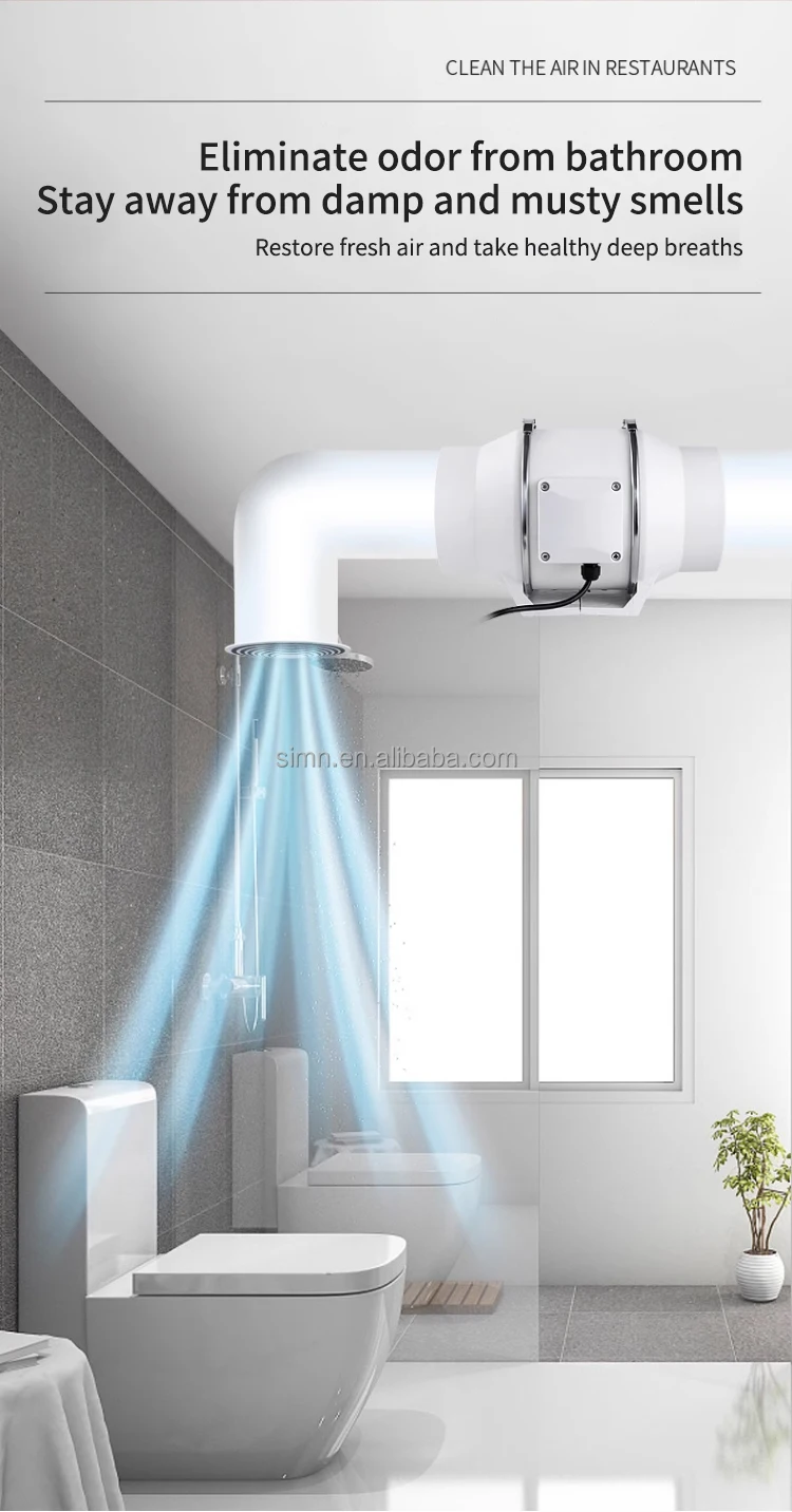 Sales Duct Fan, Ceiling, 220, Plastic - detail 12
