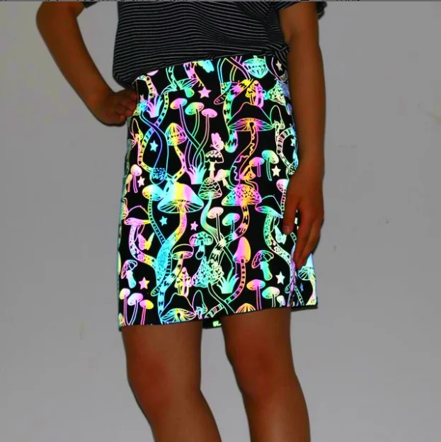 reflective zebra skirt
