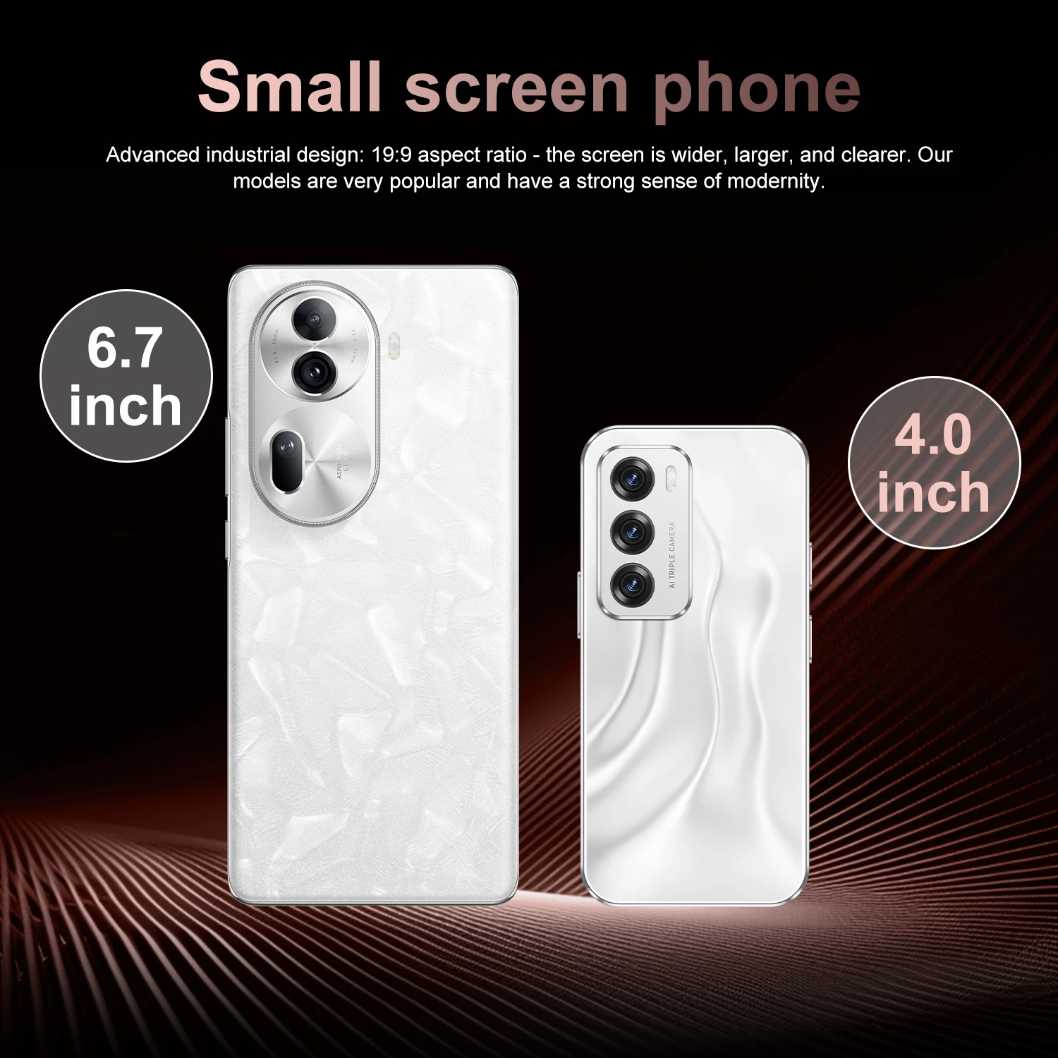 Wholesale Reno 12 Mini 4 Inch Screen 5G Smartphone Best Selling Unlocked Mobile Phone with 4+64GB 5G Dual SIM and 2+5MP Camera