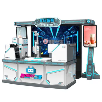 Robotics Arm Smart Milk Tea Coffee Vending Machine Fresh Commercial