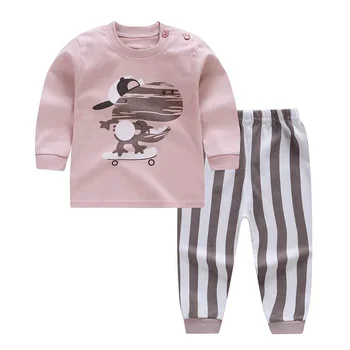 Boys Children Clothes Pajamas Kids Clothings home wear for boys and girls Baby Clothes Set s with 2 PCS