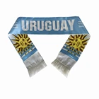 Scarf Football Scarf Oem 100% Polyester European Cup Yellow Blue Accessories Uruguay Football Scarf