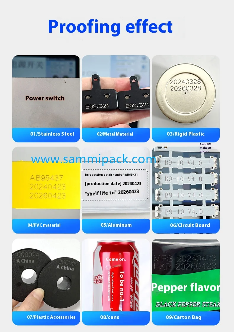 Máquina de marcado por láser de fibra para grabado por láser de metal 6