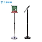 Angle Floor Stand Adjustable Height And Adjustable Angle A4 Size Floor Sign Holder Stand