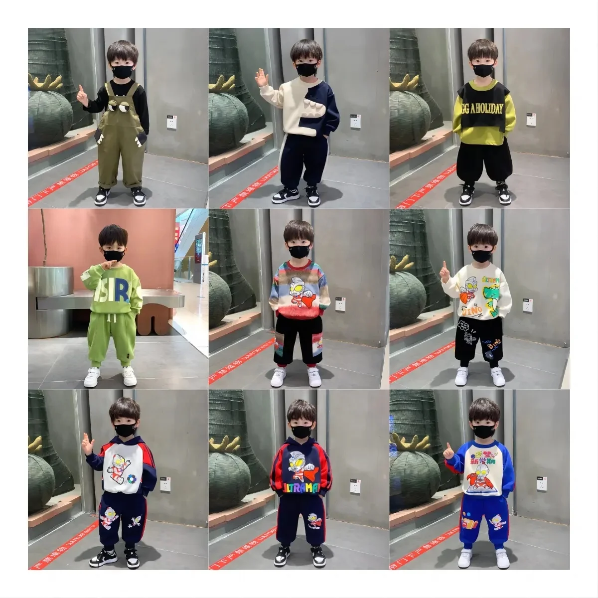 2024 boys jogging suit wholesale Sportswear leisure Sportswear children outdoor warm suit boys 2 pieces