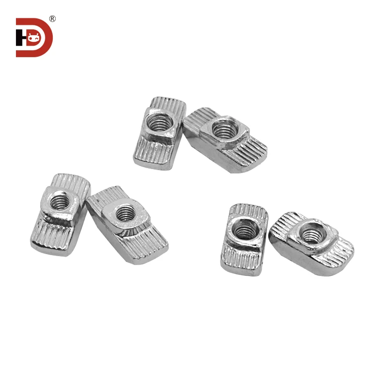 Aluminum Profile T-shaped Nut 20/30/40/45 M3-M4-M5-M6-M8 Hammer Boat Shaped Locking Component factory