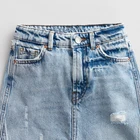 Skirt Girls Denim Skirts Girlsdenim High Waist Long Jeans Skirt Girls Casual Tassel Ripped Denim Skirts