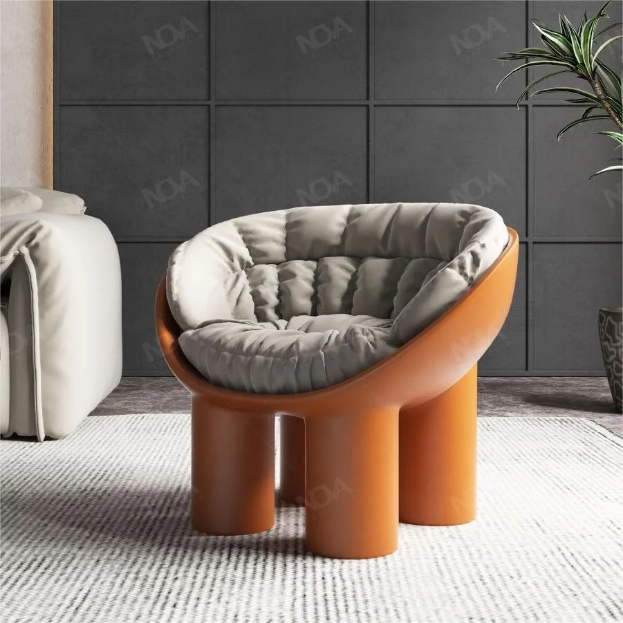 NOVA Multi-Color Sofa Chair Floor Lounger Round Corner Reading Chair Simple Stool Design Seat with Cushion cheap sofas chair