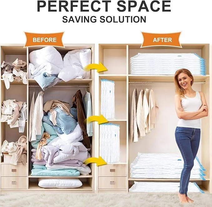 Transparent Vacuum Storage Bags for Clothes