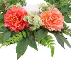 Rose Supplies Wholesale Vine Hoop Wreath Artificial Rose Style Garland For Wall Decor Wedding Event Backdrop