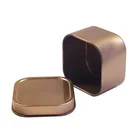 Tin Metal Tin Box High Grade Wholesale 1oz 2oz 4oz 8oz 12oz Square Small Size Metal Tea Tin Can Packaging Tin Box