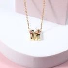 Jewelry Custom Collar De Letras Jewelry Necklaces Sterling Silver 925 Letter M Necklace Gift Chain Party