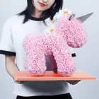 Day Valentine Gifts 2021 Valentine's Day Gift Artificial PE Foam Roses Flower Unicorn Shape Unicorn In Various Color