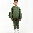 Suit Children Children Guangdong Factory Wholesale Custom Little Kids Fleece Jogging Suit Fashionable Children Sweatsuit