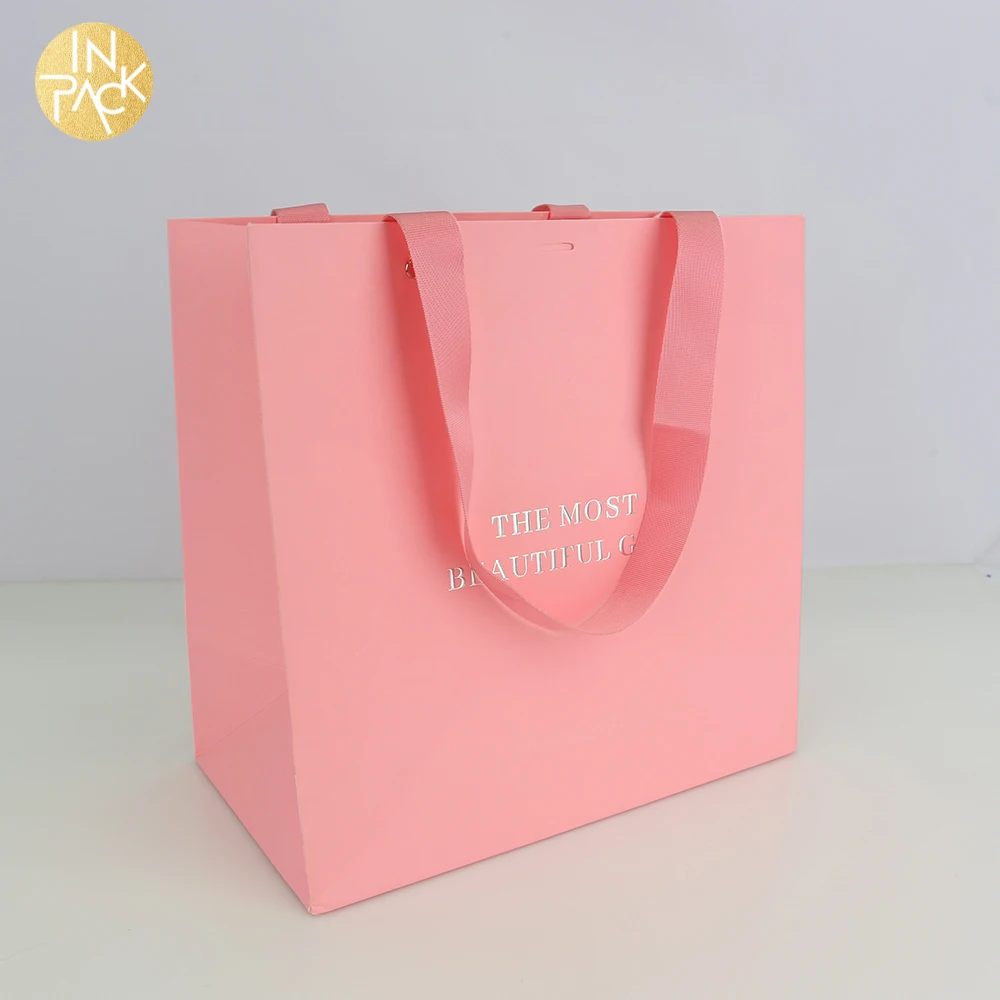 In Pack Custom Boutique Quality Gift Packaging Thank You Paper Bag