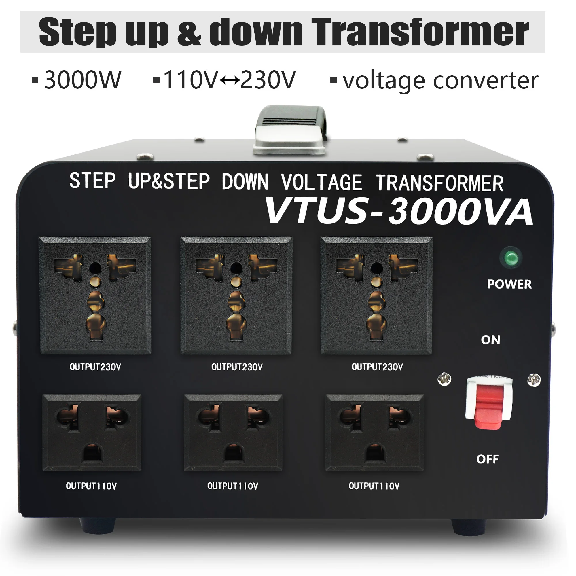 3kva 3000watt Voltage Transformer 230v 110v Step Up Step Down Ac