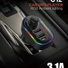 Mp3 Player Portable Large Stock Top Quality Rgb U Disk Type C Car Tape Setup Mp3 Player Fm Transmitter