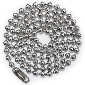 OEM China Cheap Wholesale Factory 316 Stainless Steel Necklace Jewelry for Women Men Titanium Ball Bead China