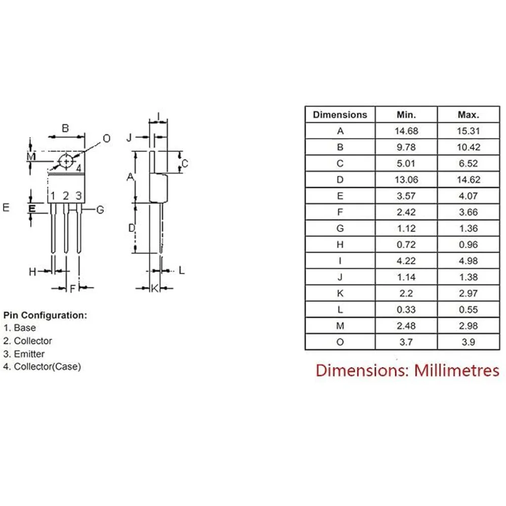 product 10pcs mje3055t mje3055 npn complementary silicon power transistor-2