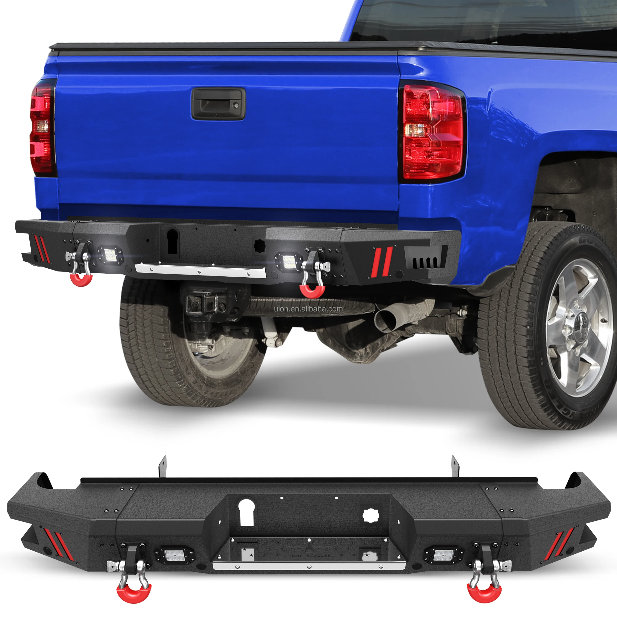 High Quality Oem Pick Up Rear Step Bumper Steel Bumper Bar Fit